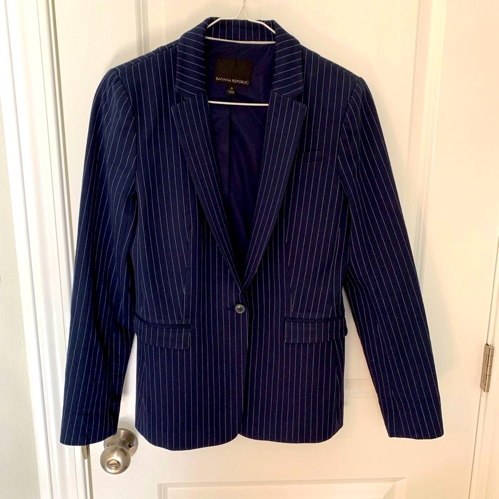 BANANA REPUBLIC STURDY BLAZER NAVY
